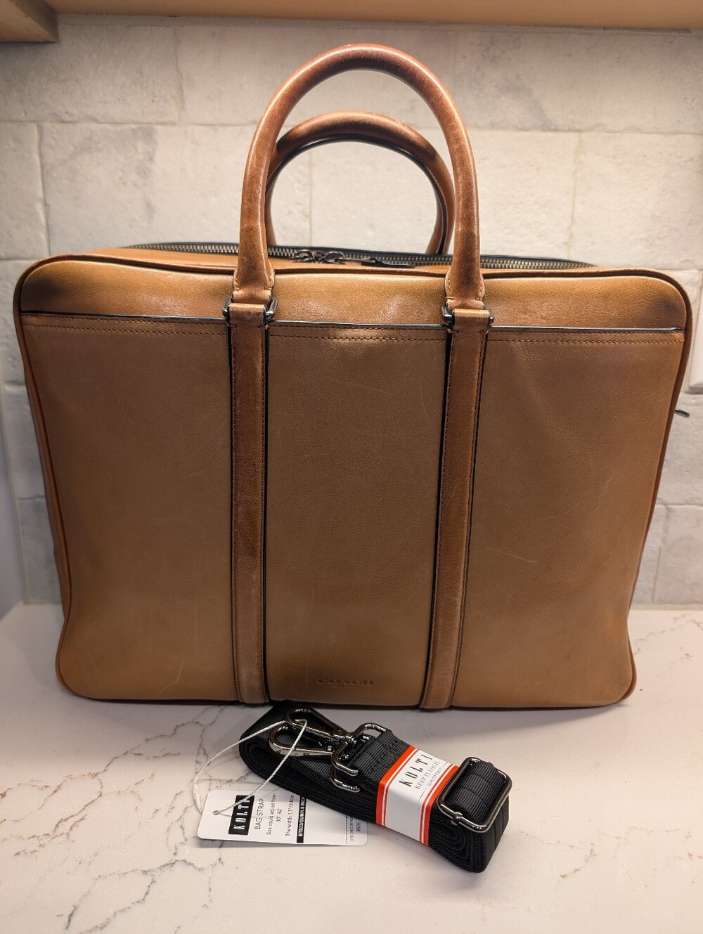 Coach Metropolitan Briefcase Series #71733 - GUC - Brown 16x11x5 Inches
